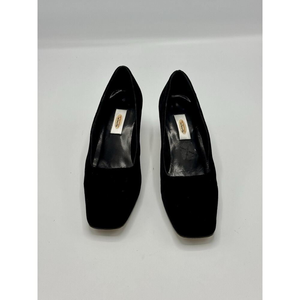 TALBOTS Velvet Heels Block Heel Square Toe US 9M Holiday Special Occasion - Picture 2 of 9